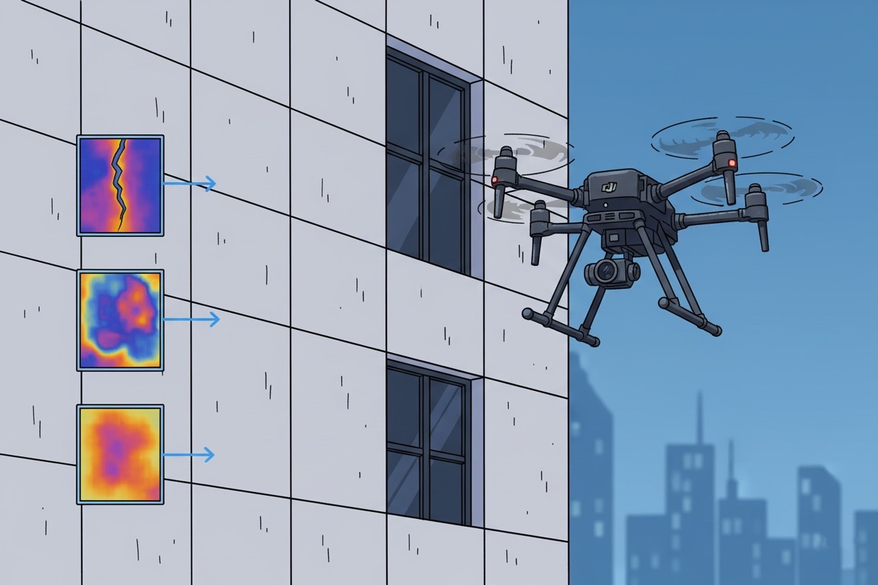 无人机智能巡检建筑外墙